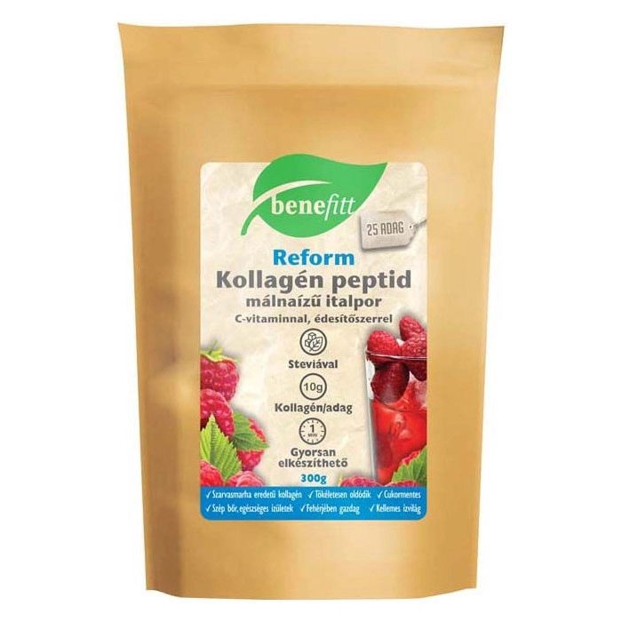 Interherb Benefitt Reform Kollagén italpor, málna - 300g 1 Interherb Benefitt Reform Kollagén italpor, málna - 300g