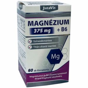 JutaVit Magnézium 375mg+B6-vitamin tabletta - 60db