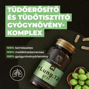 Myrobalan rLUNG.12 tüdőerősítő és tüdőtisztító gyógynövény-komplex kapszula - 60db