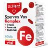 Dr. Herz Szerves Vas komplex+C-vitamin+Szerves Cink+Folát kapszula - 60db