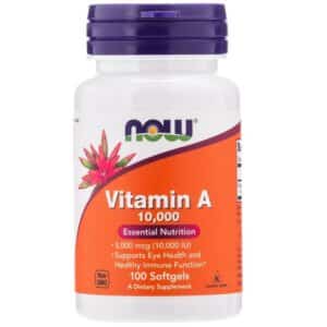 Now A-vitamin 10000IU lágyzselatin kapszula - 100db