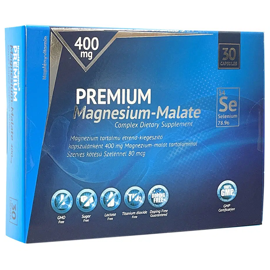 Napfényvitamin Premium Magnézium-malát szerves kötésű szelénnel - 30db 1 Napfényvitamin Premium Magnézium-malát szerves kötésű szelénnel - 30db