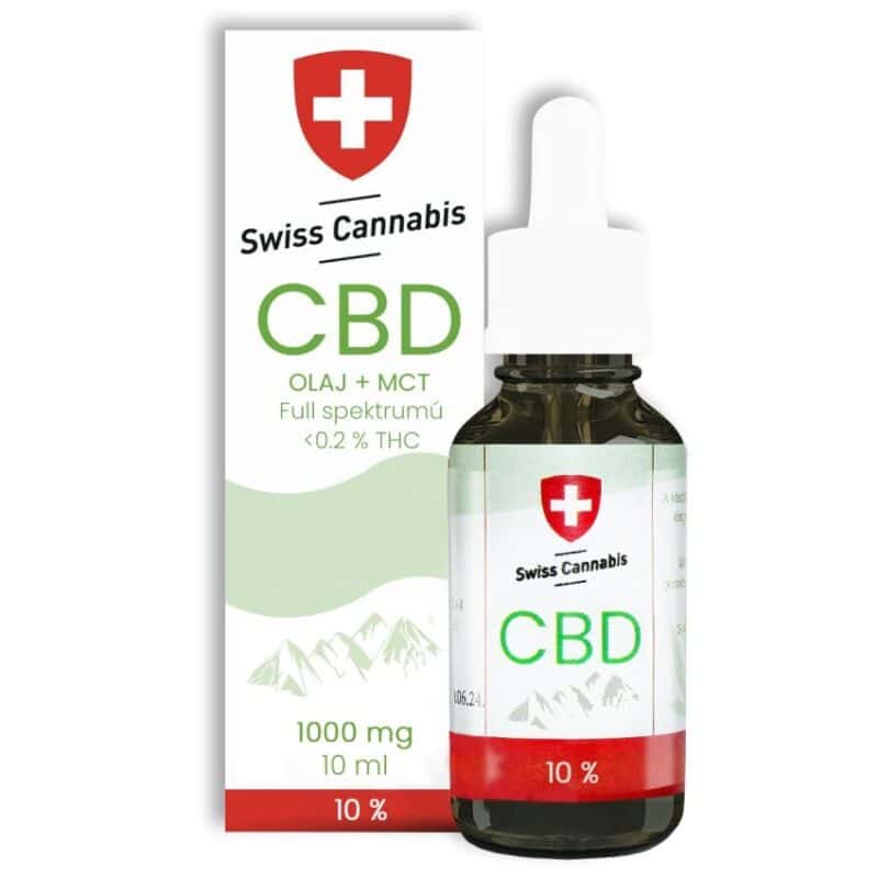 Swiss Cannabis 1000mg 10% FULL Spektrum CBD olaj - 10ml 1 Swiss Cannabis 1000mg 10% FULL Spektrum CBD olaj - 10ml