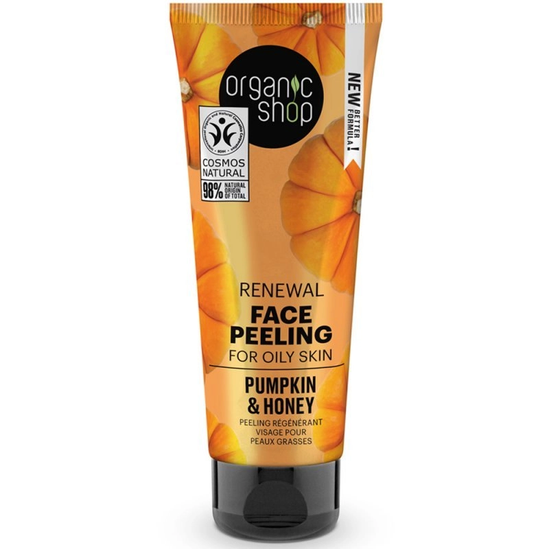 Organic Shop Megújító arcpeeling tökmagolajjal és mézzel - 75ml 1 Organic Shop Megújító arcpeeling tökmagolajjal és mézzel - 75ml