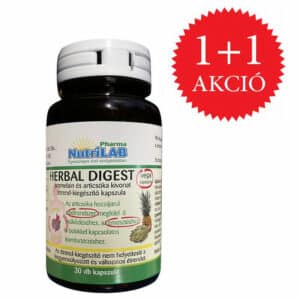 Nutrilab Herbal Digest kapszula 1+1 akció - 2x30db