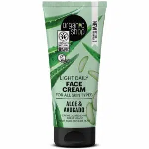 Organic Shop Könnyű arckrém aloe verával és avokádóval - 50ml