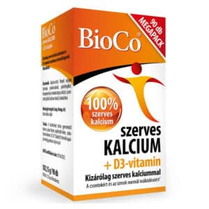 BioCo Szerves Kalcium + D3-vitamin filmtabletta - 90db