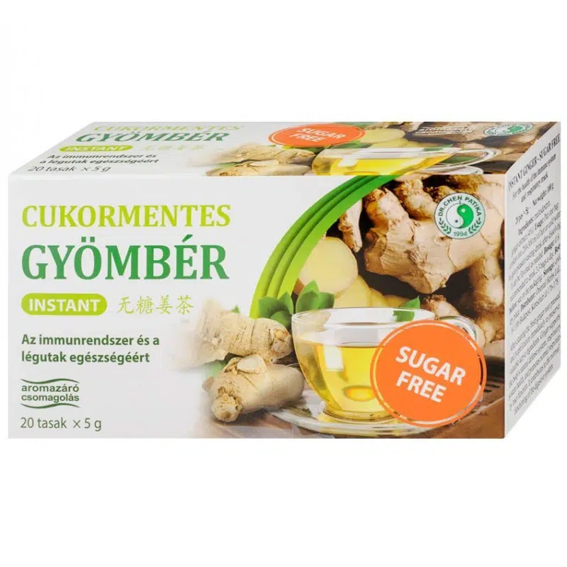 Dr. Chen CUKORMENTES instant gyömbér tea - 20 tasak 1 Dr. Chen CUKORMENTES instant mézes gyömbér tea - 20 tasak
