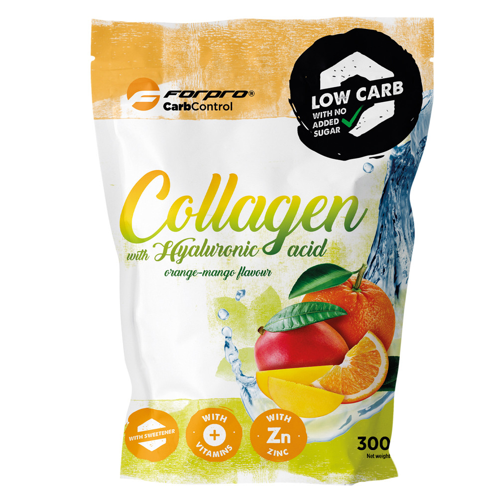 Forpro Low Carb Collagen Hyaluronsavval-Narancs-Mangó - 300g 1 Forpro Low Carb Collagen Hyaluronsavval-Narancs-Mangó - 300g