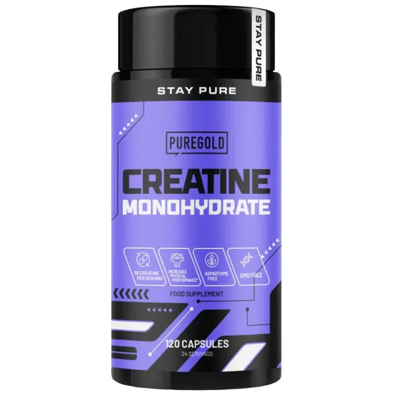 Pure Gold Creatine Monohydrate kapszula - 120db 1 Pure Gold Creatine Monohydrate kapszula - 120db