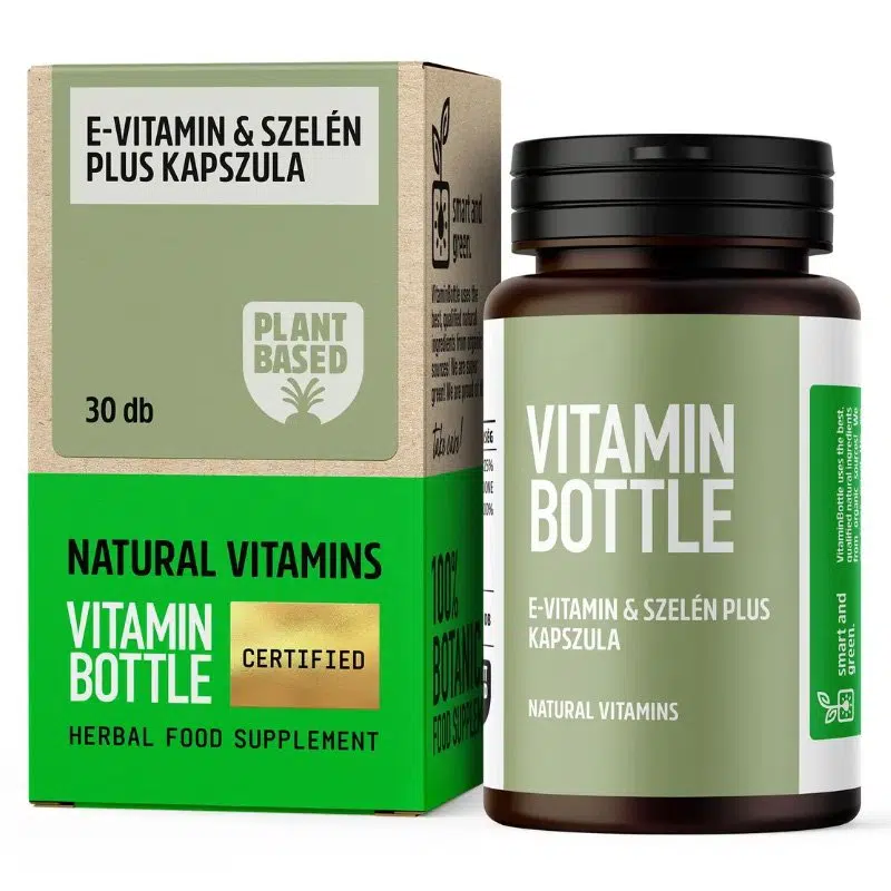 Vitamin Bottle E-vitamin & Szelén Plus kapszula - 30db 1 Vitamin Bottle E-vitamin & Szelén Plus kapszula - 30db