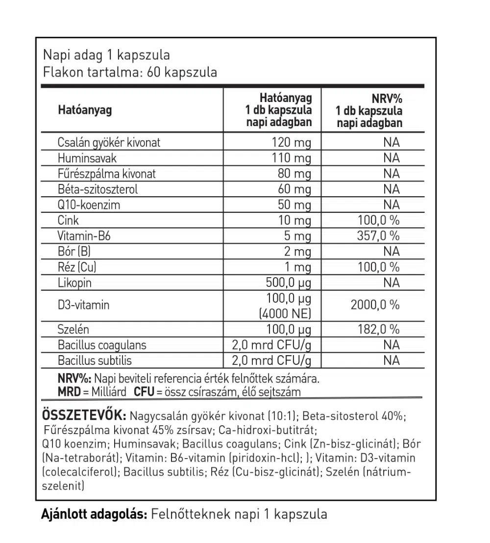 Prostacell élőflórás étrend-kiegészítő kapszula - 60db 2 Prostacell élőflórás étrend-kiegészítő kapszula - 60db - Image 2