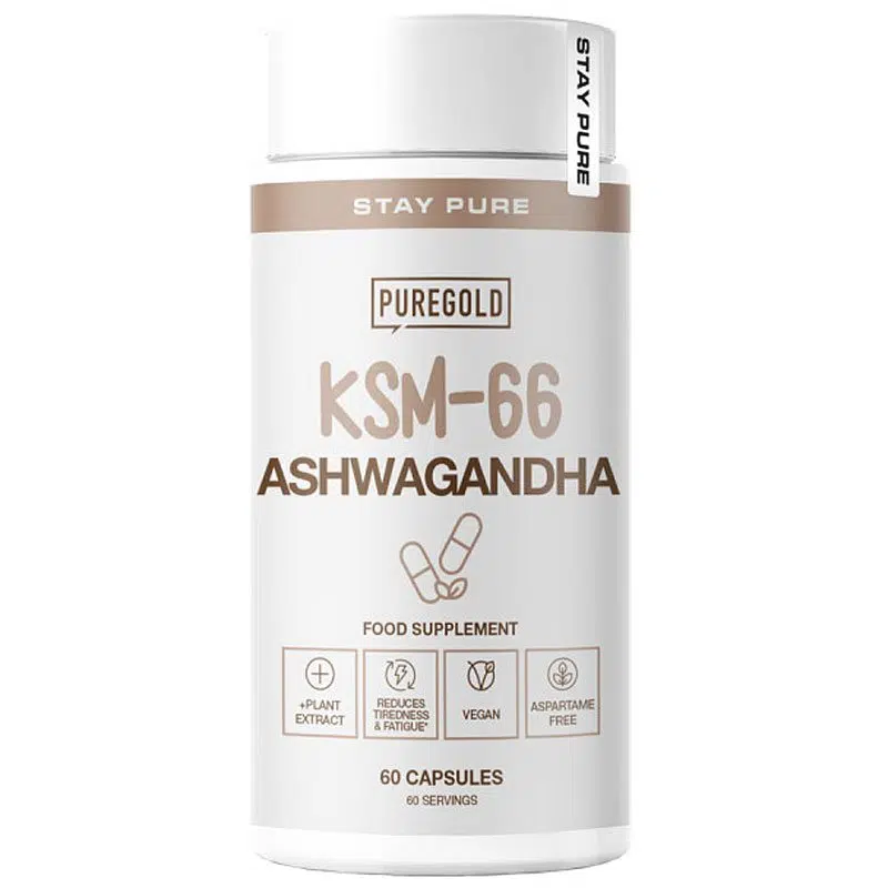 Pure Gold KSM-66 Ashwagandha kapszula - 60db 1 Pure Gold KSM-66 Ashwagandha kapszula - 60db