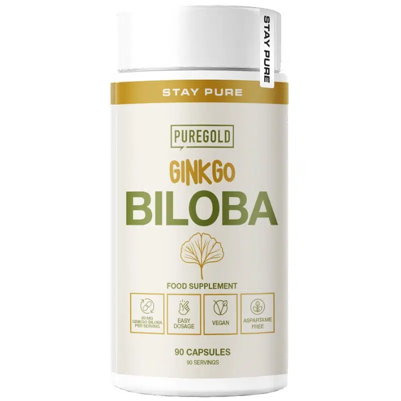 Pure Gold Ginkgo Biloba kivonat 120mg kapszula - 90db 1 Pure Gold Ginkgo Biloba kivonat 120mg kapszula - 90db