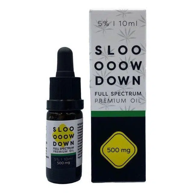 Slow Down 500mg Prémium 5% CBD olaj - 10ml 1 Slow Down 500mg Prémium 5% CBD olaj - 10ml