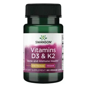 Swanson D3+K2-vitamin kapszula - 60db
