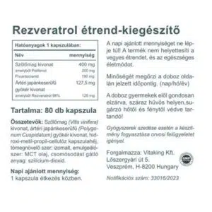 Vitaking Rezveratrol Extra kapszula - 80db 3 Vitaking Rezveratrol Extra kapszula - 80db - Image 2