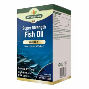 Natures Aid Fish Oil Omega-3 - Szuper erős Halolaj lágyzselatin kapszula - 60db
