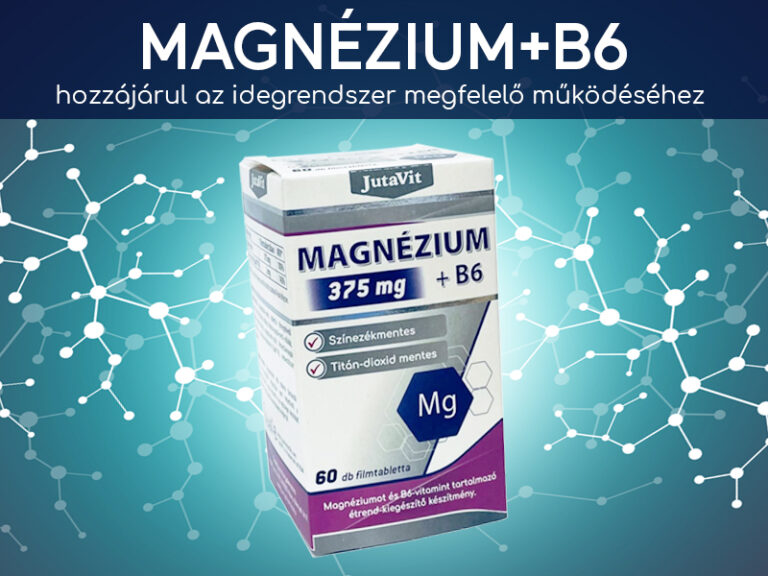 Stressz ellen vesse be a JutaVit Magnézium 375mg+B6-vitamin tablettát!