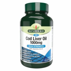 Natures Aid Cod Liver Oil Csukamájolaj 1000mg lágyzselatin kapszula - 90db