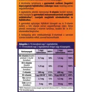 BioCo Suli-Vitamin rágótabletta - 90db 3 BioCo Suli-Vitamin rágótabletta - 90db - Image 2