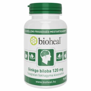 Bioheal Gingko Biloba 120mg + szagtalan fokhagyma kivonat kapszula - 70db
