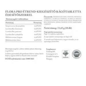Vitaking Flora Pro élőflórát tartalmazó rágótabletta - 30db 5 Vitaking Flora Pro élőflórát tartalmazó rágótabletta - 30db - Image 3