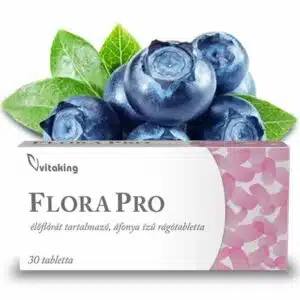 Vitaking Flora Pro élőflórát tartalmazó rágótabletta - 30db