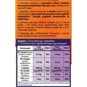 BioCo Suli-Vitamin cseresznye ízű rágótabletta - 90db 3 BioCo Suli-Vitamin cseresznye ízű rágótabletta - 90db - Image 2