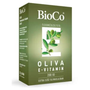 BioCo OLIVA Természetes E-vitamin 200 IU lágyzselatin kapszula - 60db