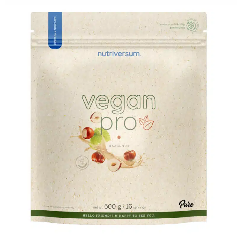 Nutriversum PURE Vegan Pro mogyoró - 500g 1 Nutriversum PURE Vegan Pro mogyoró - 500g