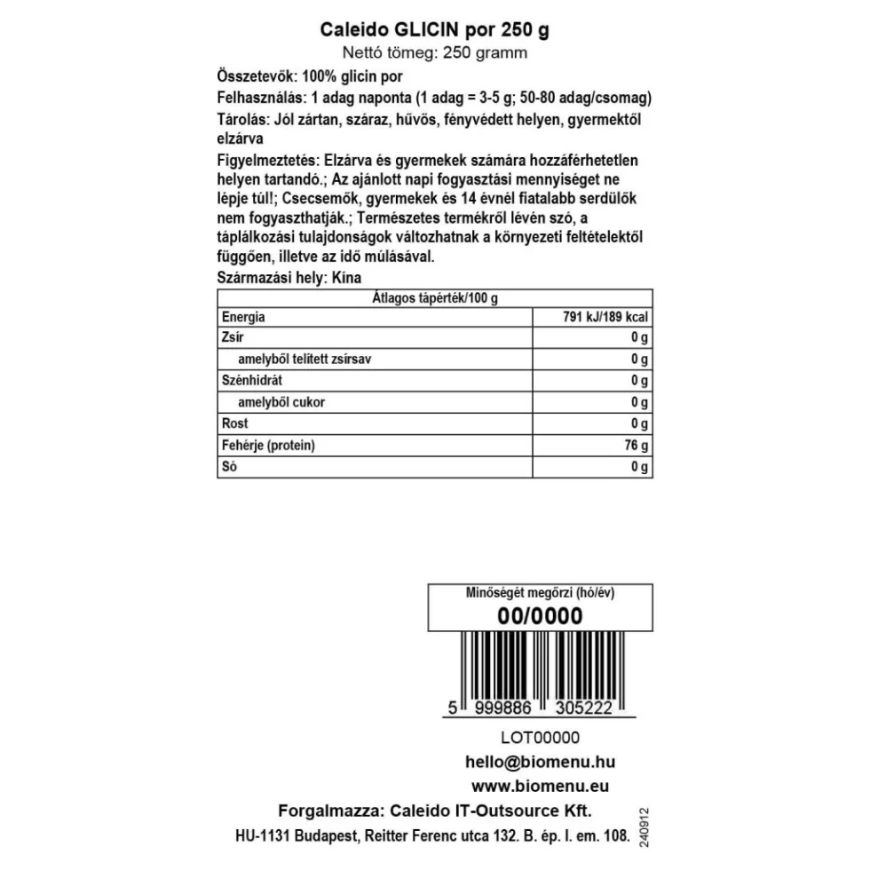 Caleido Glicin por - 250g 2 Caleido Glicin por - 250g - Image 2