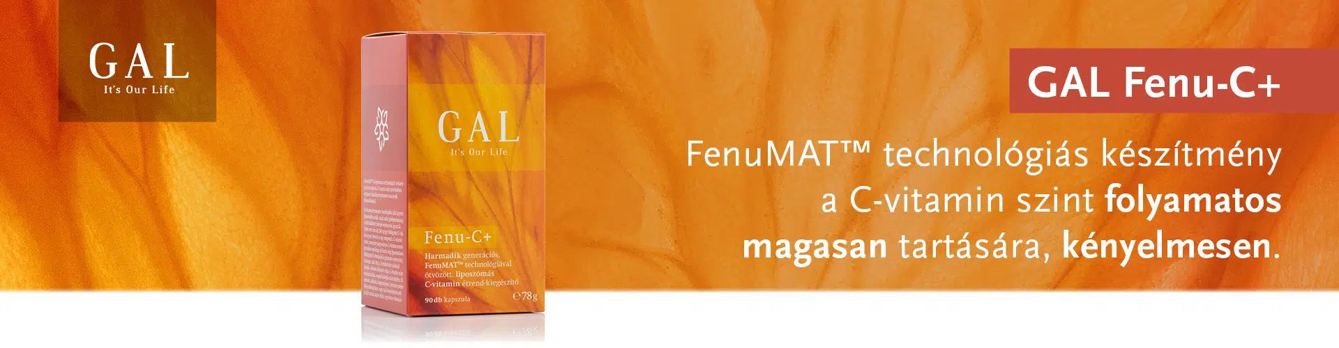 GAL Fenu-C+ vitamin hozzájárulhat az immunrendszer normál működéséhez.