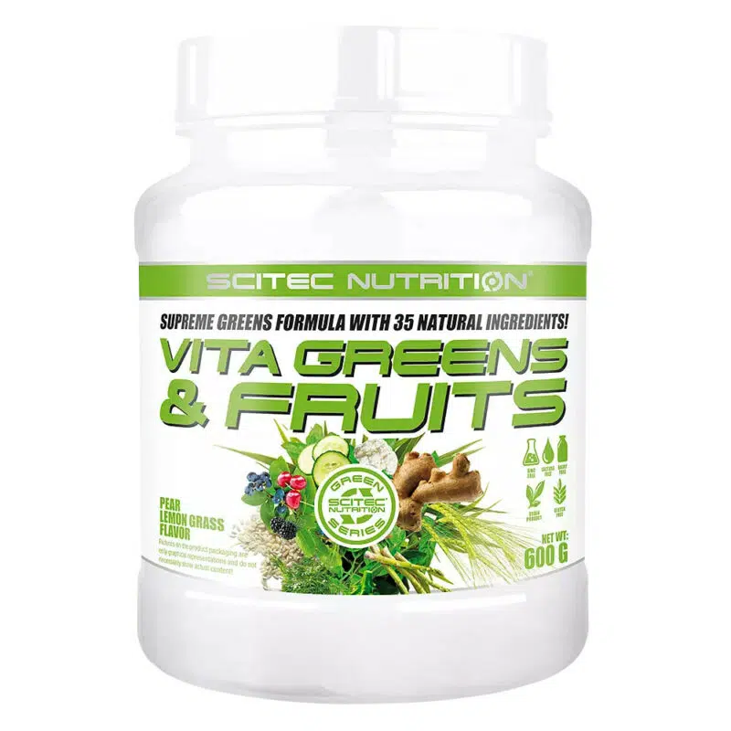Scitec Nutrition Vita Greens & Fruits körte-citromfű - 600g