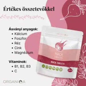 Organiqa Bio Maca tabletta - 120db 5 Organiqa Bio Maca tabletta - 120db - Image 2