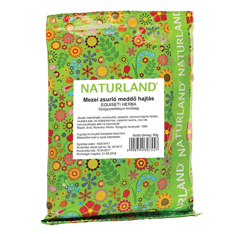 Naturland Mezei zsurlófű meddő hajtás tea tasakos - 50g 1 Naturland Mezei zsurlófű meddő hajtás tea tasakos - 50g