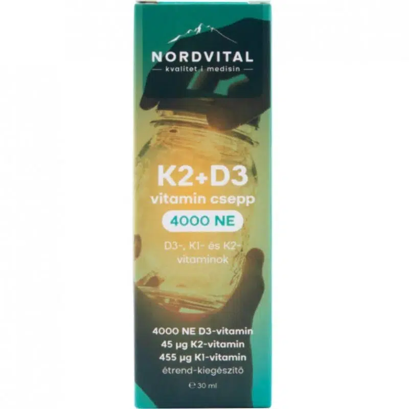 Nordvital D3+K2 csepp - 30ml 1 Nordvital D3+K2 csepp - 30ml