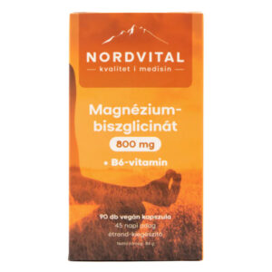 Nordvital Magnézium-biszglicinát kapszula - 90db