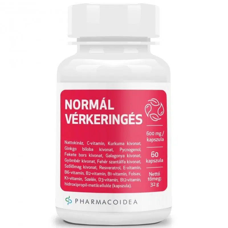 Pharmacoidea normál vérkeringés kapszula - 60db 1 Pharmacoidea normál vérkeringés kapszula - 60db