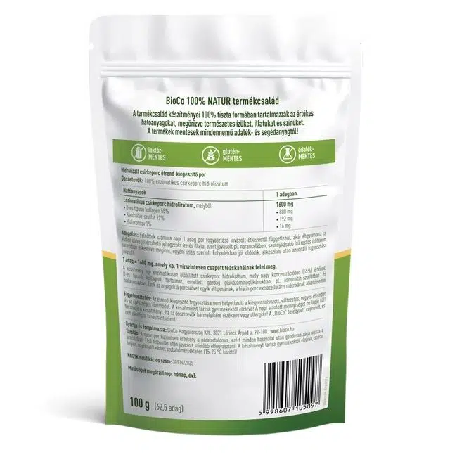 Bioco 100% NATUR Csirkeporc II. típusú kollagén tasakos por - 100g 2 Bioco 100% NATUR Csirkeporc II. típusú kollagén tasakos por - 100g - Image 2