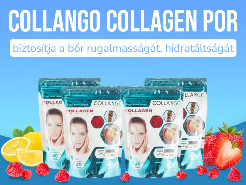 Kollagénpótláshoz válassza a kiváló minőségű, extra finom ízű Collango Collagen – kollagén porokat!