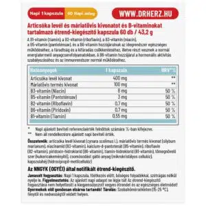 Dr. Herz Articsóka Vegan Komplex kapszula - 60db - Image 2