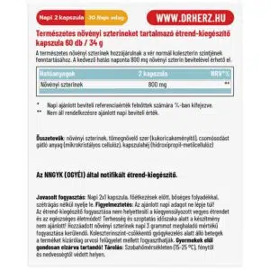 Dr. Herz Koleszterin Optimum Plus kapszula - 60db 3 Dr. Herz Koleszterin Optimum Plus kapszula - 60db - Image 2