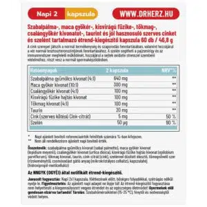 Dr. Herz Prostavit Pro kapszula - 60db 3 Dr. Herz Prostavit Pro kapszula - 60db - Image 2