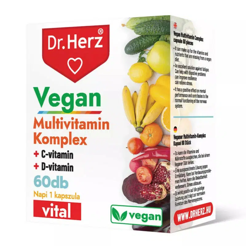 Dr. Herz Vegan Multivitamin komplex kapszula - 60db