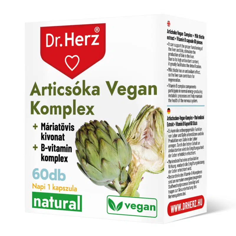 Dr. Herz Articsóka Vegan Komplex kapszula - 60db