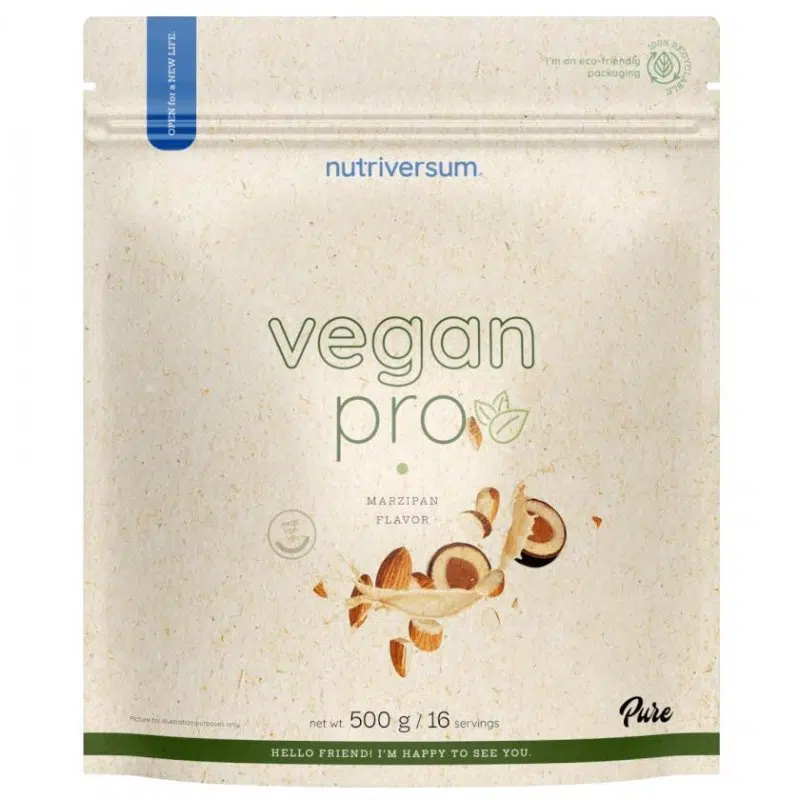 Nutriversum PURE Vegan Pro marcipán fehérjepor - 500g 1 Nutriversum PURE Vegan Pro marcipán fehérjepor - 500g