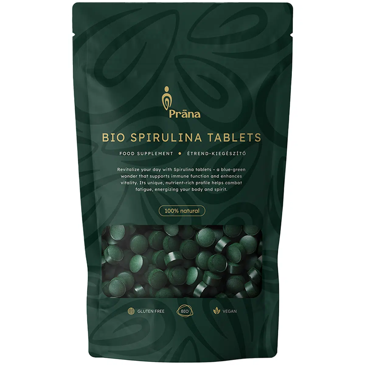 Prana Bio Spirulina alga tabletta - 125g 1 Prana Bio Spirulina alga tabletta - 125g
