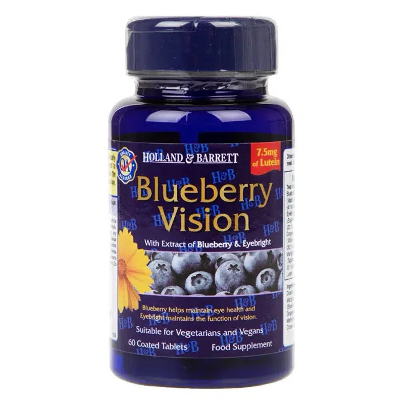 Holland & Barrett Fekete Áfonya&Lutein tabletta - 60db 1 H&B Fekete Áfonya&Lutein tabletta - 60db