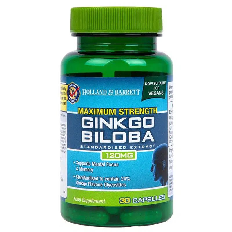 Holland & Barrett Ginkgo Biloba 120 mg kapszula - 30db 1 H&B Ginkgo Biloba 120 mg kapszula - 30db